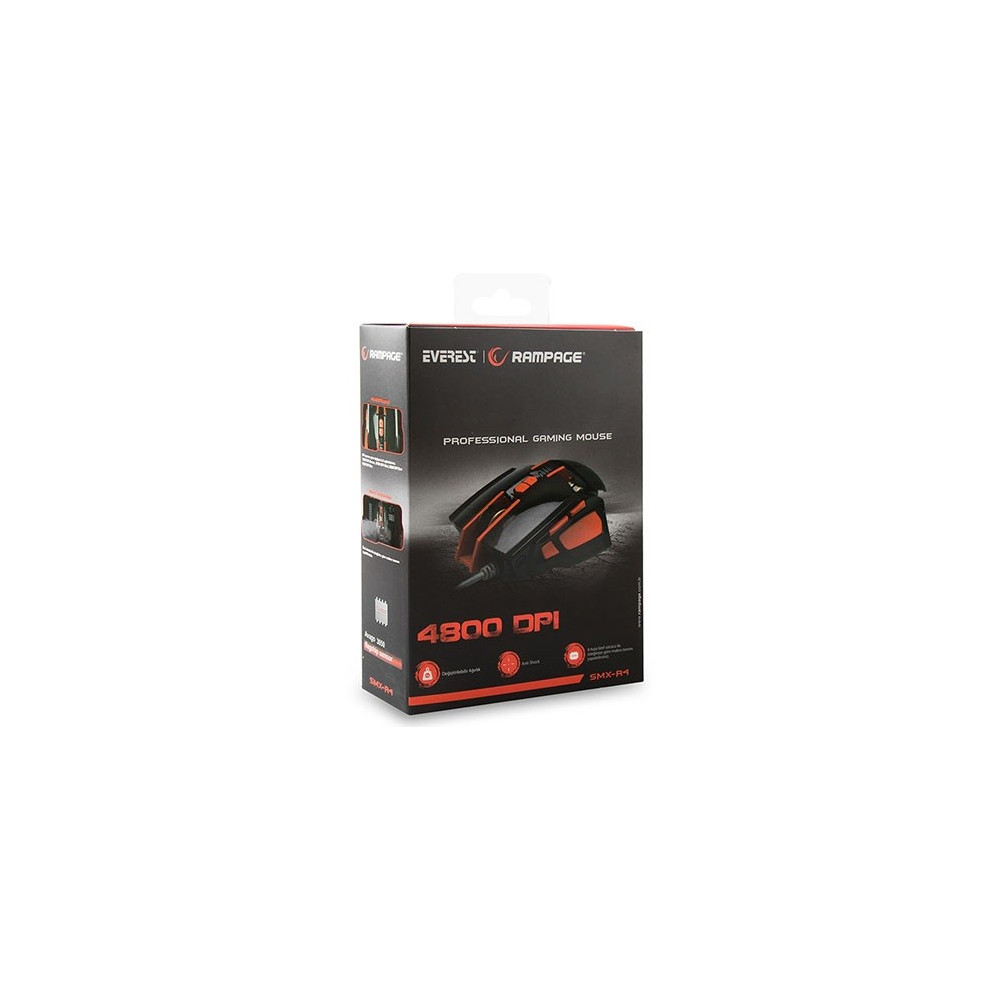 Souris USB Gaming Laser Everest Rampage SMX-R4 / 4800DPI