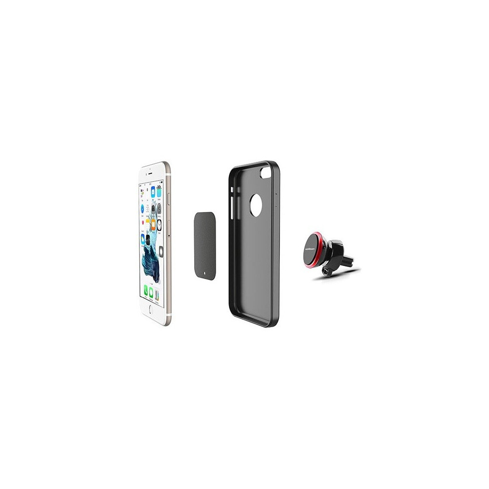 Mini Support de Voiture Magnétique Addison ADS-118 Pour Téléphone Portable / Rouge