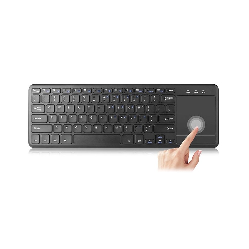 Clavier Qwerty Sans fil Everest avec TouchPad Compatible PC