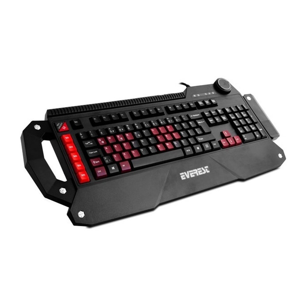 Clavier Qwerty Gaming Multimédia USB Qwerty Everest Rampage DLK-5115