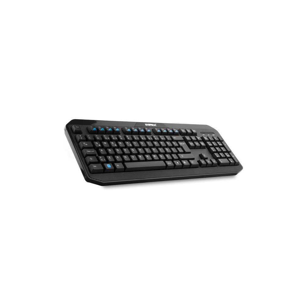 Ensemble Clavier Qwerty Multimédia & Souris Sans Fil Everest KM-8000