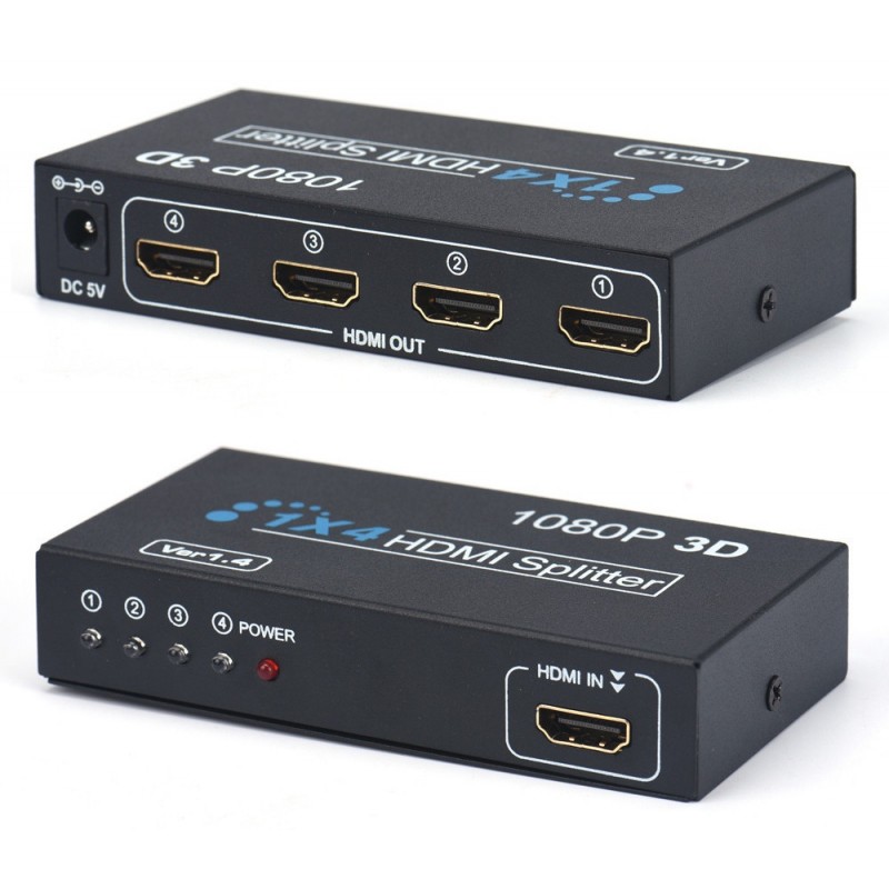 Splitter HDMI 4 ports Full HD 1080P 3D