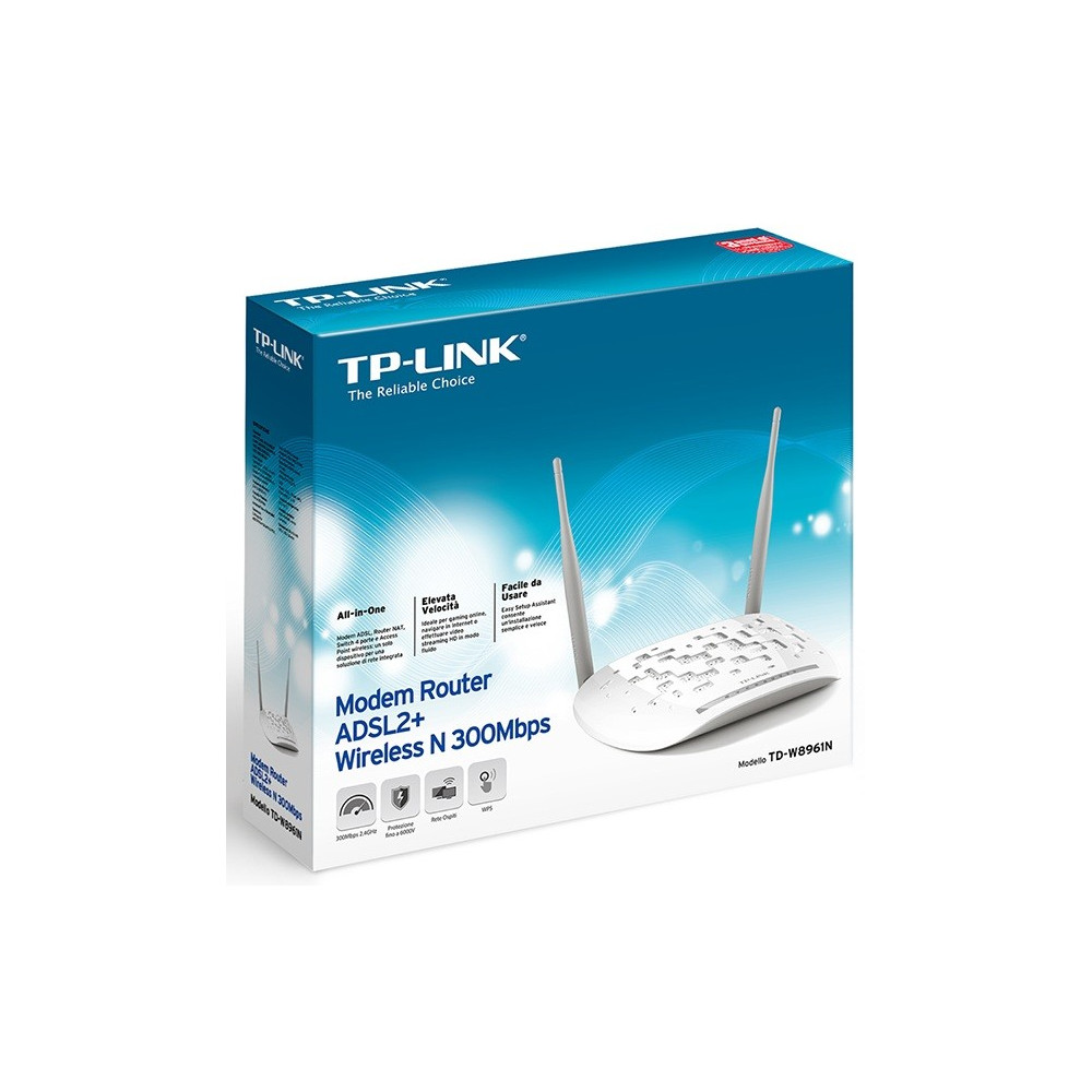 Modem routeur TP-Link ADSL2+ WiFi N 300Mbps
