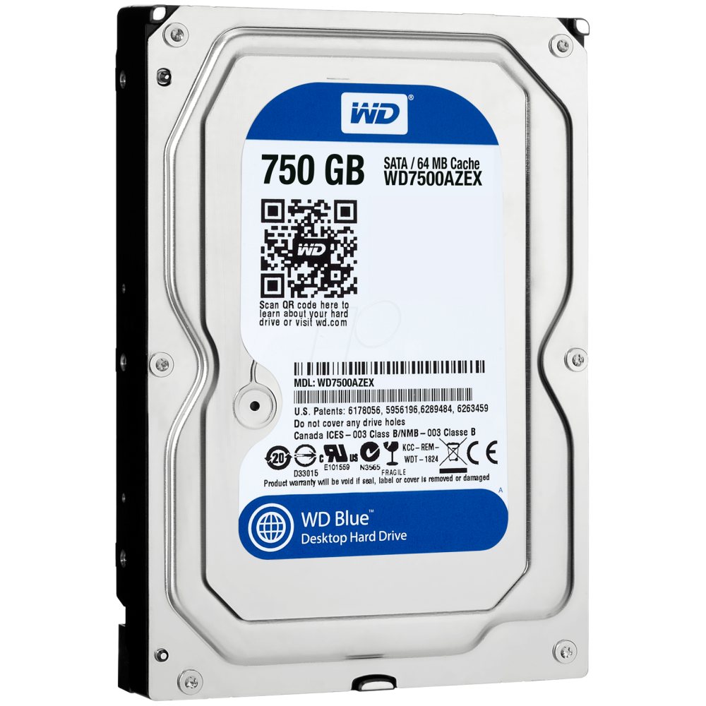 Disque Dur Interne 3.5" Western Digital Caviar Blue 750Go / Reconditionné