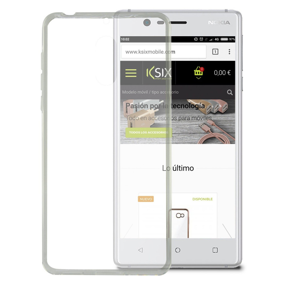 Etui TPU Ksix Flex Cover pour Nokia 3