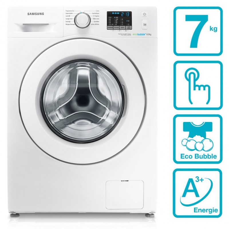 Machine à Laver Samsung Eco Bubble 7 Kg / Blanc