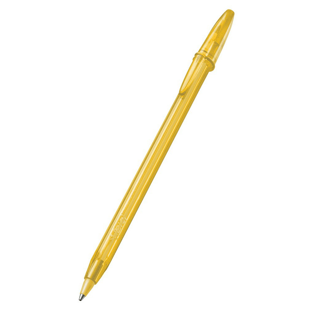 12x Stylos à bille BIC Cristal Fashion / Gold