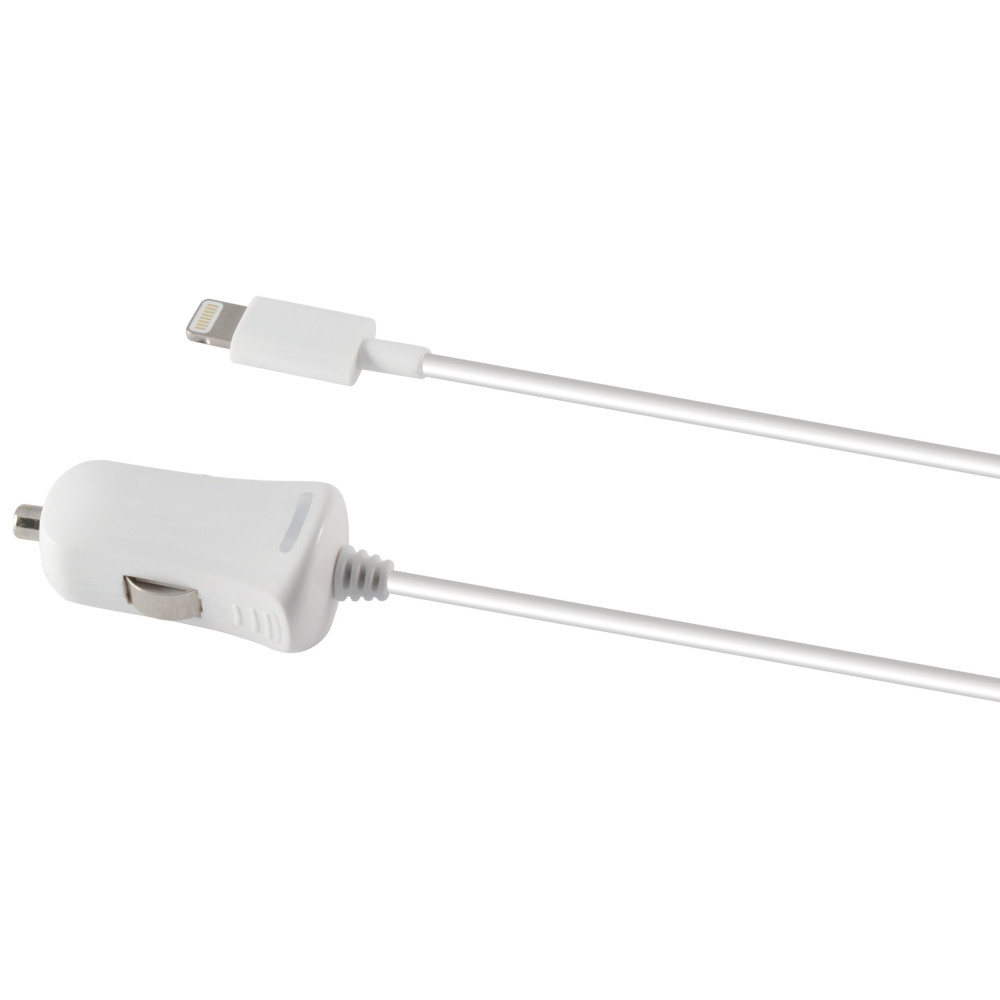 Chargeur Voiture Allume cigare KSix Lightning / Blanc