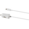 Chargeur Voiture Allume cigare KSix Lightning / Blanc