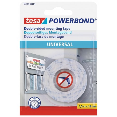 Ruban adhésif Tesa Powerbond Double-face 1.5m x 19mm