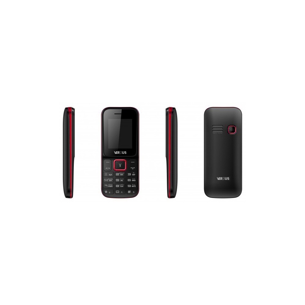 Téléphone Portable Versus X1 / Double SIM / Noir & Rouge
