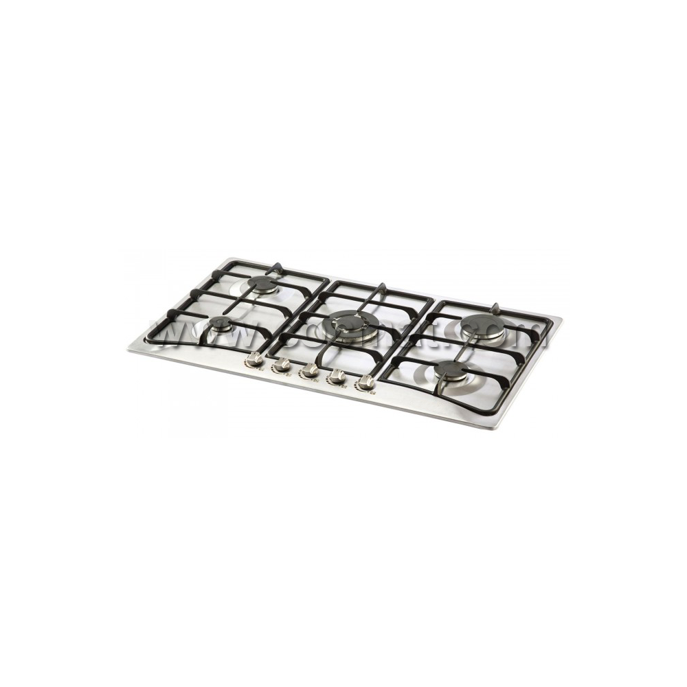 Plaque de cuisson Elleti 5 feux / 70cm / Inox