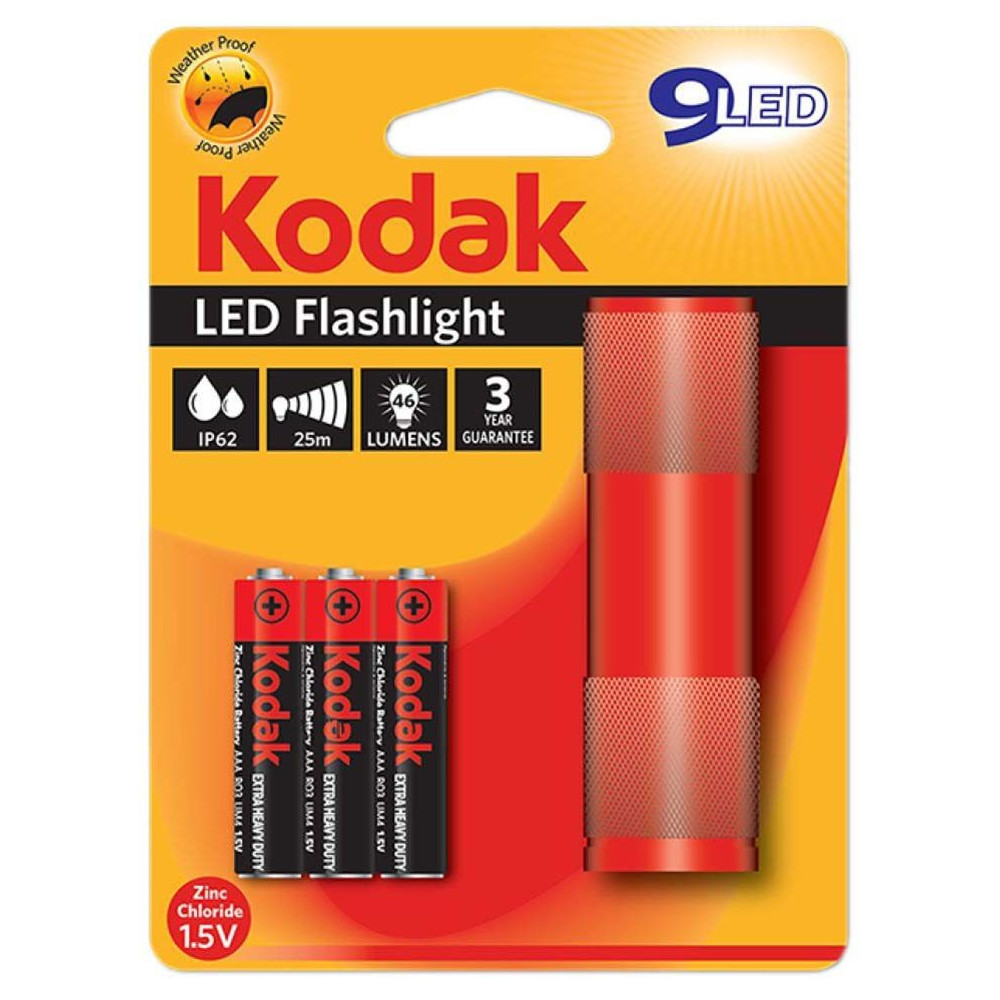 Torche Kodak 9 LED FlashLight / Rouge