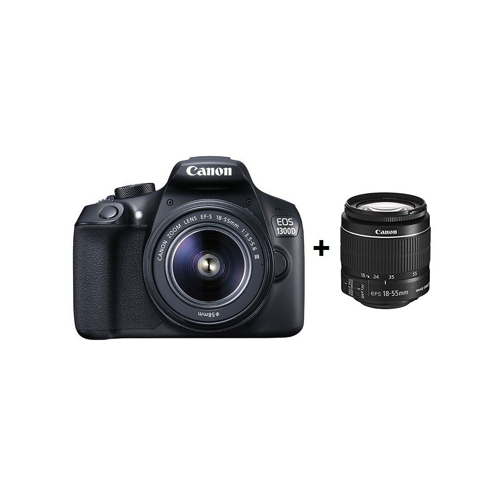 Appareil Photo Reflex Canon EOS 1300D Wifi + Objectif EF-S 18-55mm III