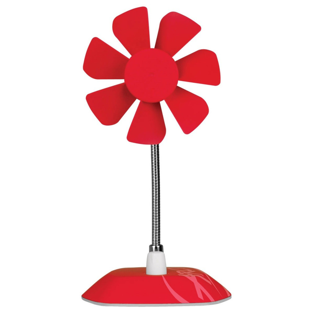 Ventilateur de Bureau Flexible avec Support 92 mm Arctic Breeze / Rouge