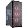 Boitier Gamer Corsair Crystal 570X Avec fenêtre et LED RGB Rouge