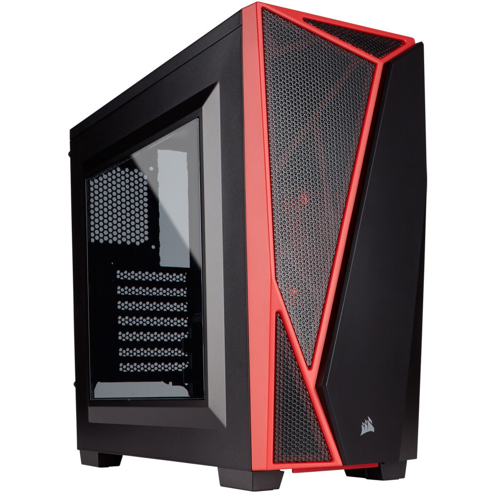 Boitier Gamer Corsair Carbide SPEC-04 Avec fenêtre avec LED Rouge