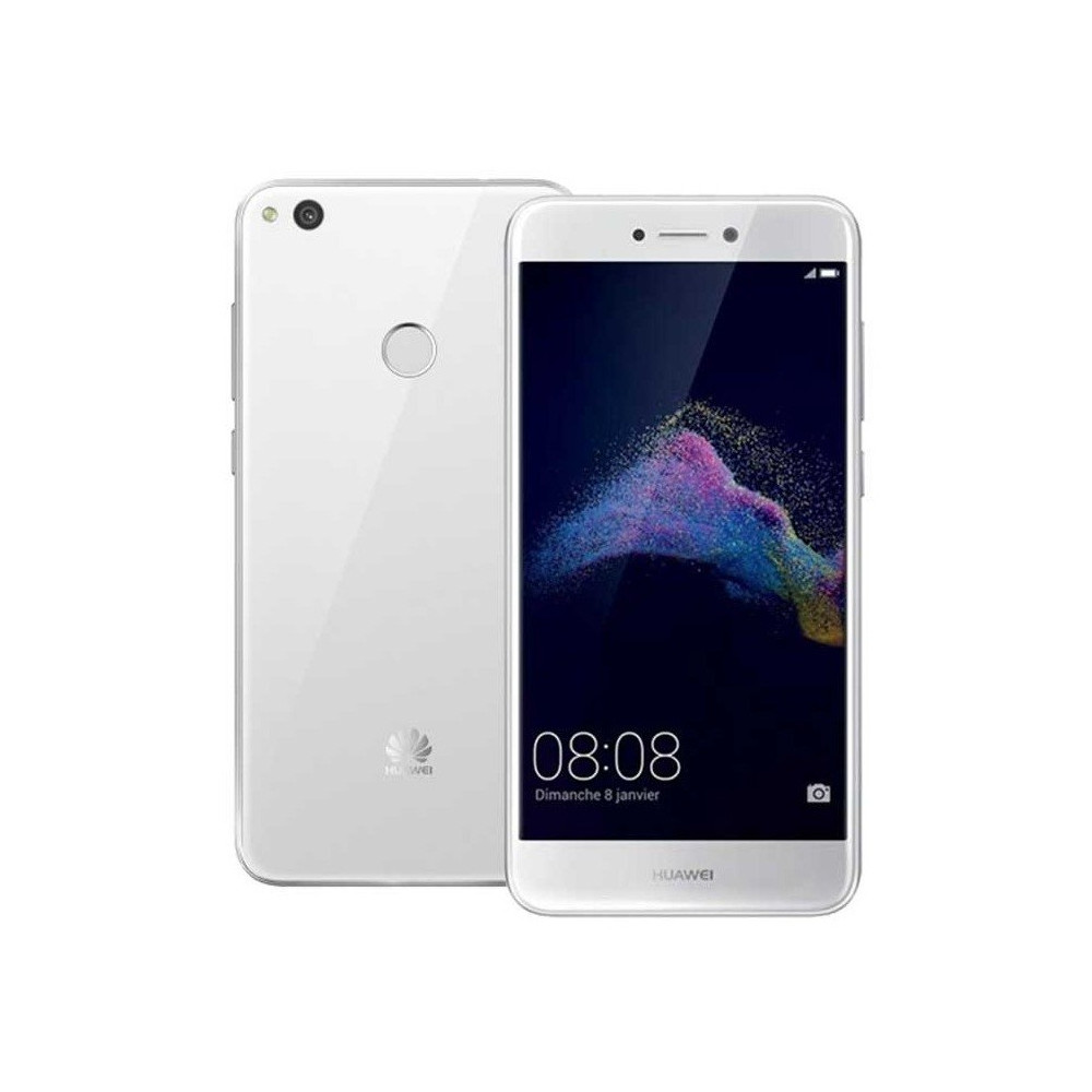 Téléphone Portable Huawei GR3 2017 / 4G / Double SIM / Blanc + Coque + SIM Offerte