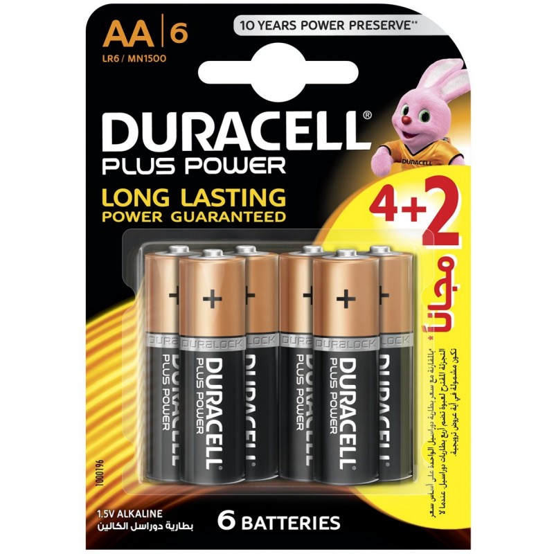 6x Piles Duracell Ultra Power AA