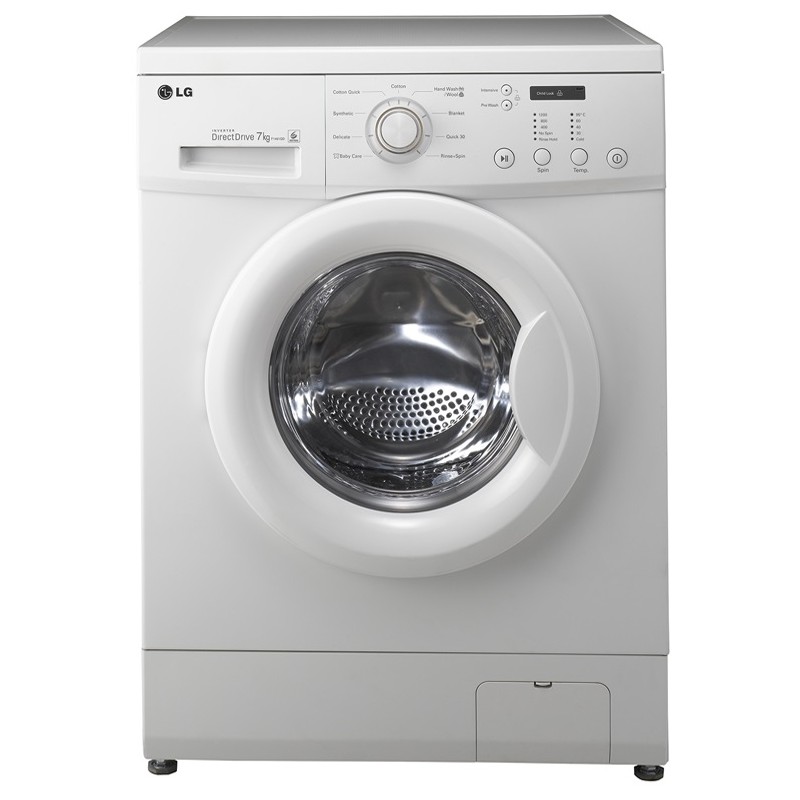 Machine à laver LG frontale 7Kg / Direct Drive / Blanc