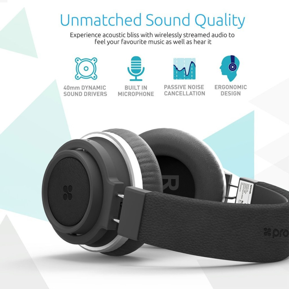 Casque Stéréo Bluetooth Sans fil Promate Astro / Noir