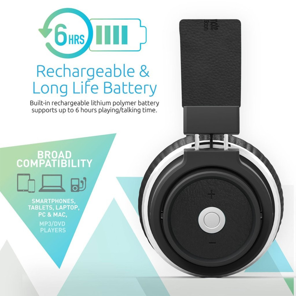 Casque Stéréo Bluetooth Sans fil Promate Astro / Noir