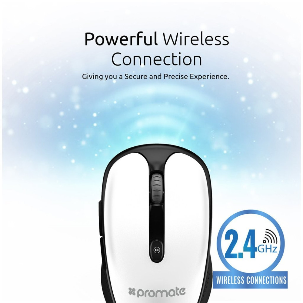 Souris Optique Sans Fil Promate Clix-4 / Blanc