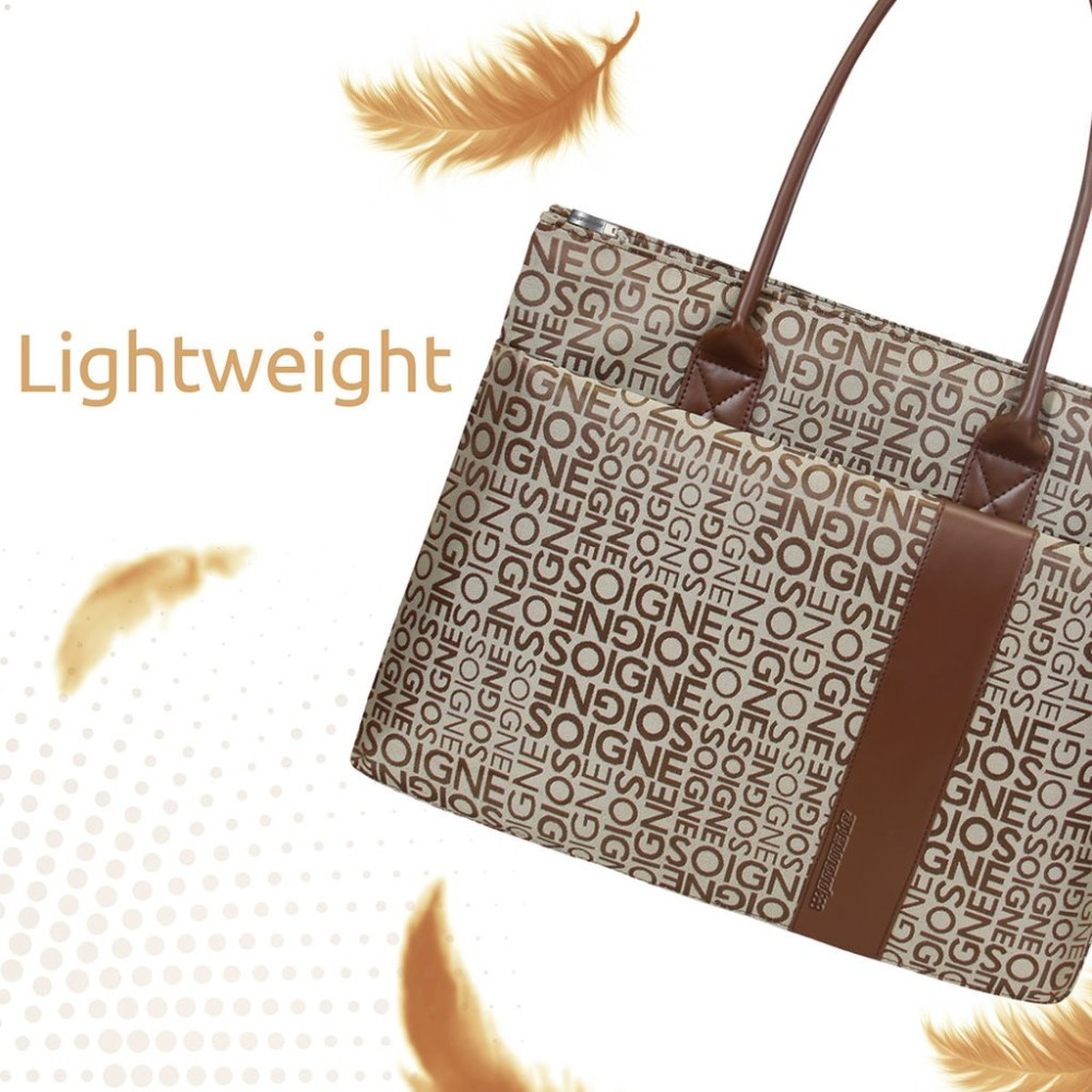 Sac à main femme pour Pc Portable 13" Promate Nicole / Marron