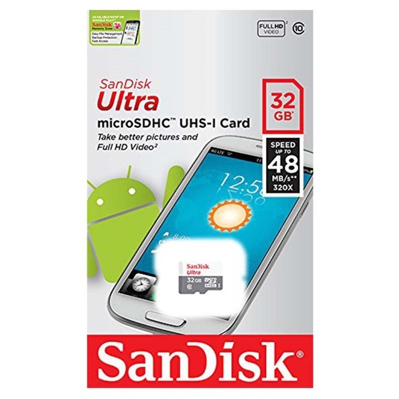 Carte mémoire SanDisk Ultra Android microSDHC 46 Go