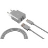 Chargeur Secteur KSix 2 USB / Silver