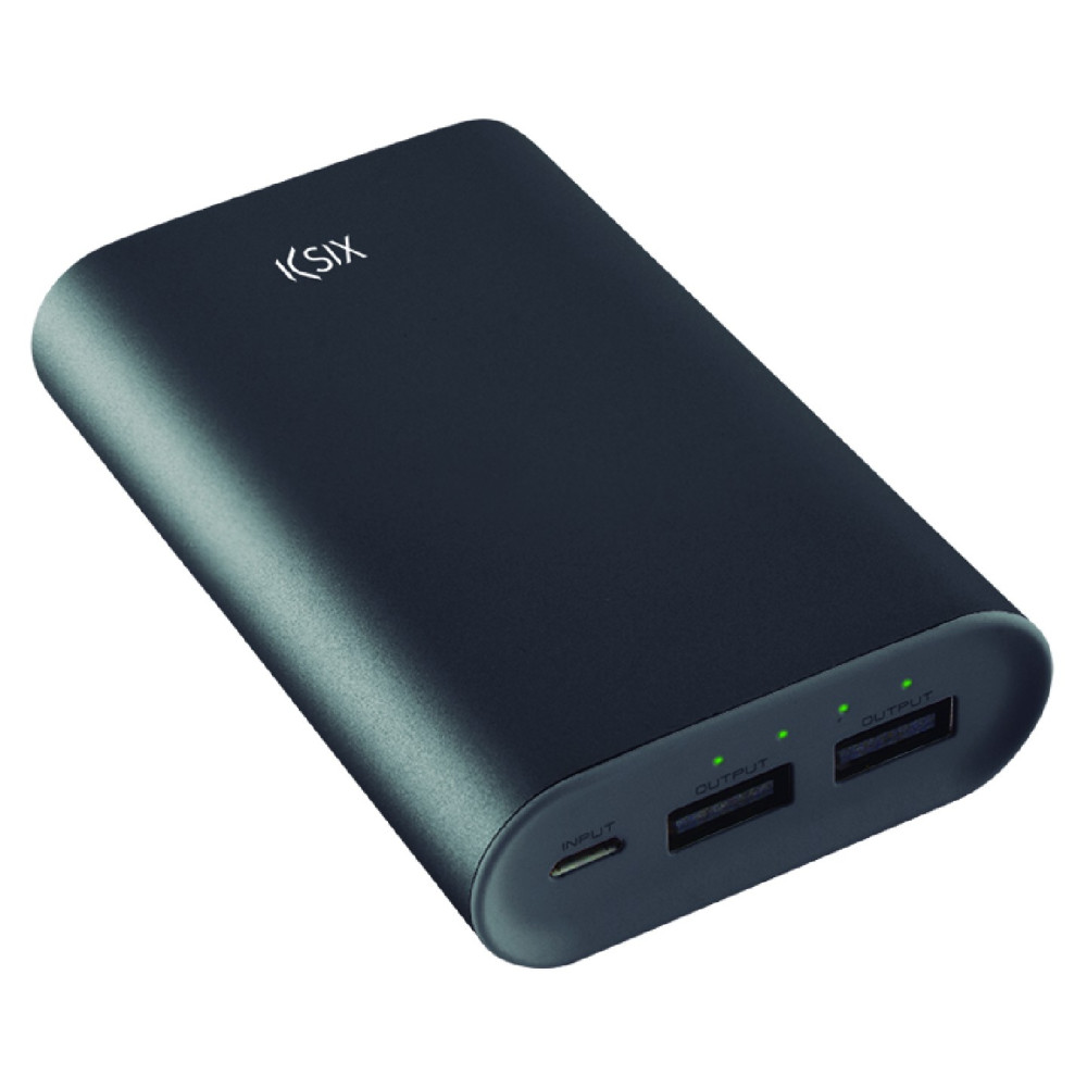 Power Bank Ksix Metal 6000 mAh / Noir