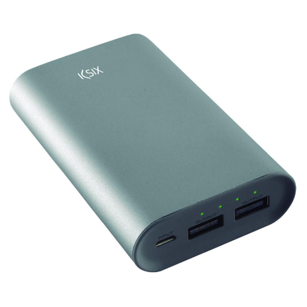 Power Bank Ksix Metal 6000 mAh / Silver