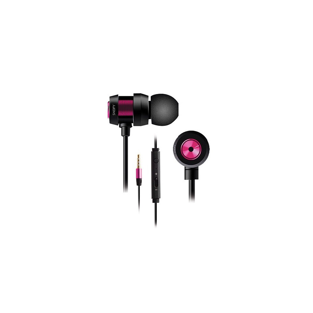 Ecouteur avec Micro Snopy SN-J01 / Noir & Violet