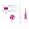 Ecouteur avec Micro Snopy SN-J01 / Blanc & Rose