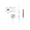 Ecouteur avec Micro Snopy SN-J01 / Blanc & Silver