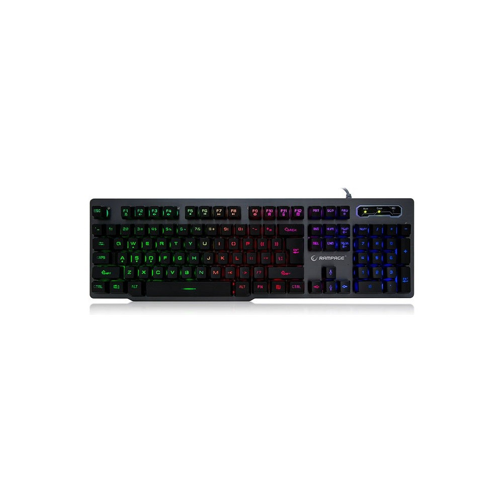 Clavier Rétroéclairé Qwerty USB Everest Rampage KB-R78