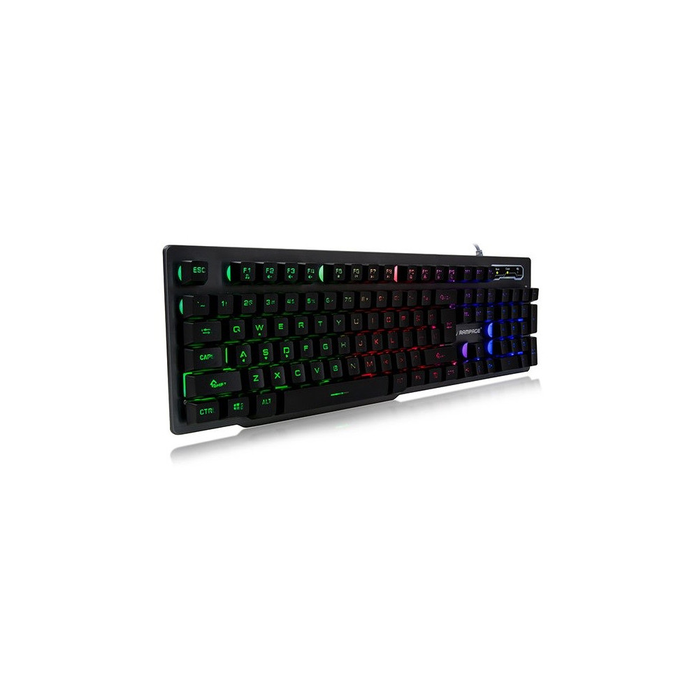 Clavier Rétroéclairé Qwerty USB Everest Rampage KB-R78