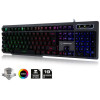 Clavier Rétroéclairé Qwerty USB Everest Rampage KB-R78
