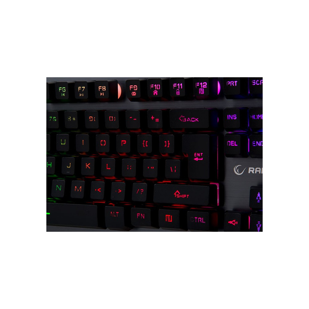 Clavier Rétroéclairé Qwerty USB Everest Rampage KB-R78