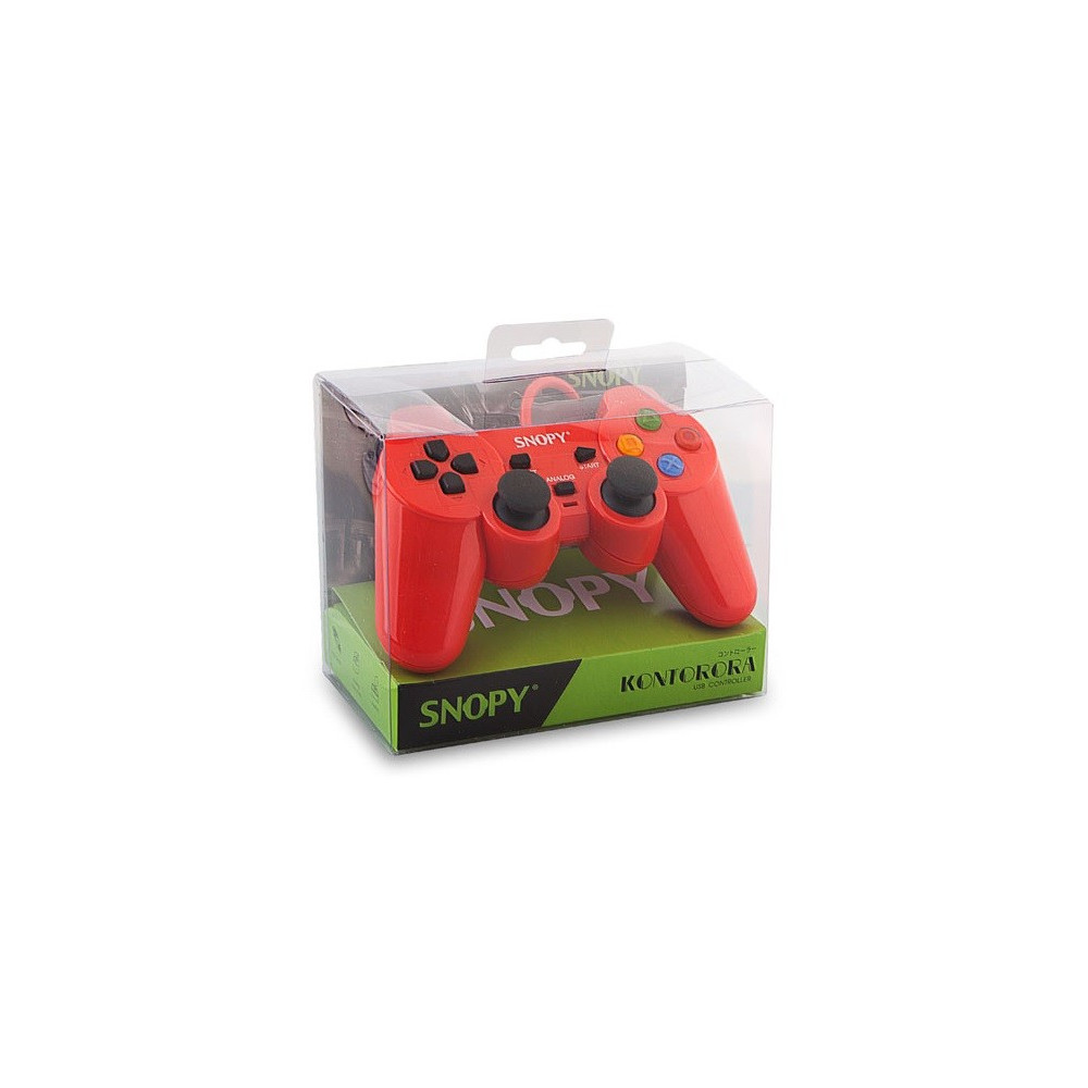 Manette de Jeux USB avec Analogue Snopy SG-302 / Rouge