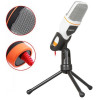 Microphone Avec Support Trépied Snopy SN-340M / Blanc