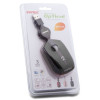 Mini Souris USB Everest avec câble rétractable SM-421 / Noir