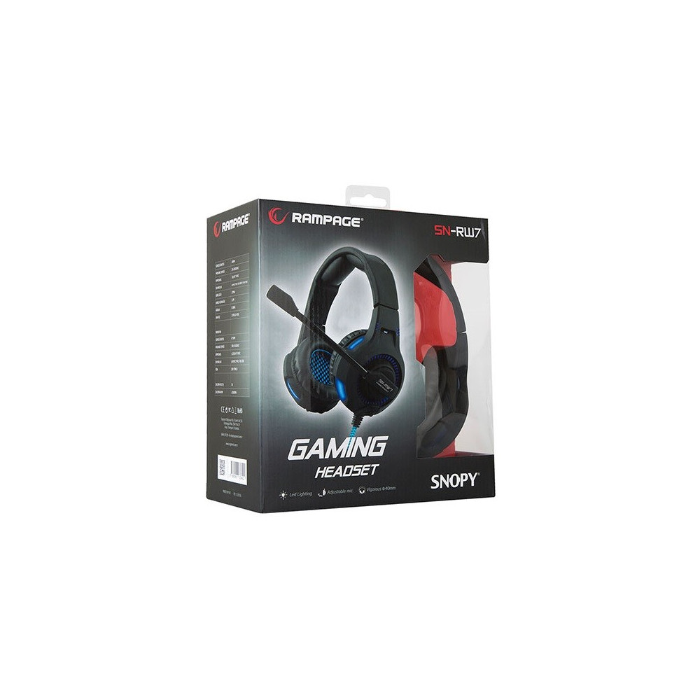 Casque Micro Gaming Snopy Rampage SN-RW7 / USB