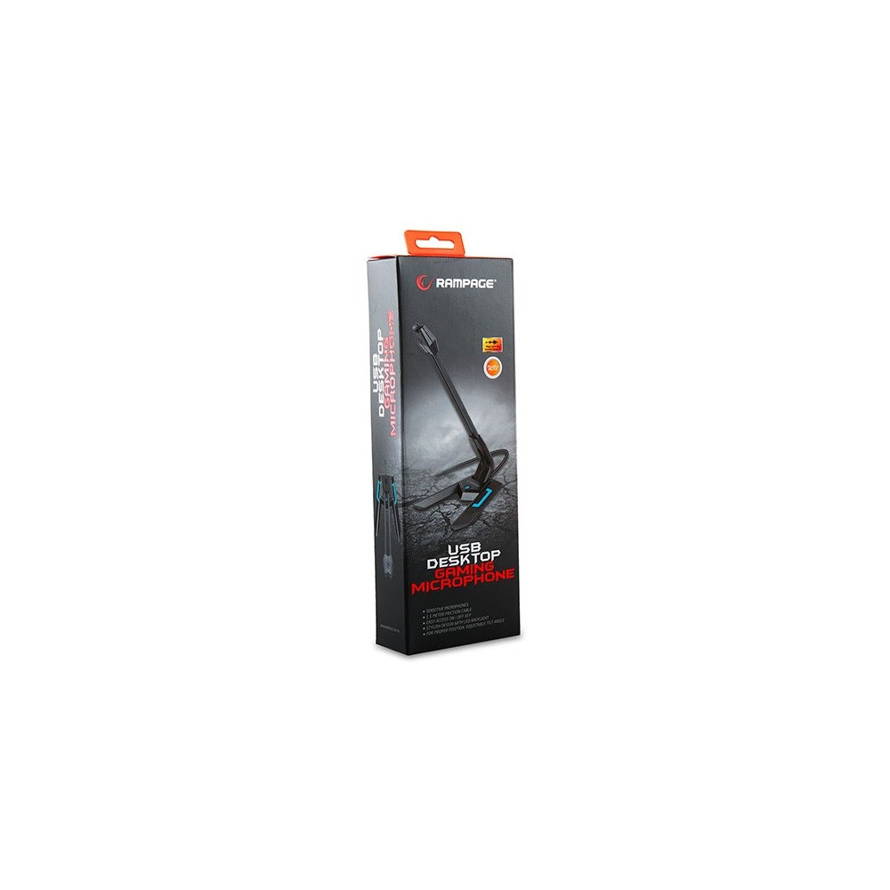 Microphone USB Avec Support Snopy Rampage SN-RM7X / Noir