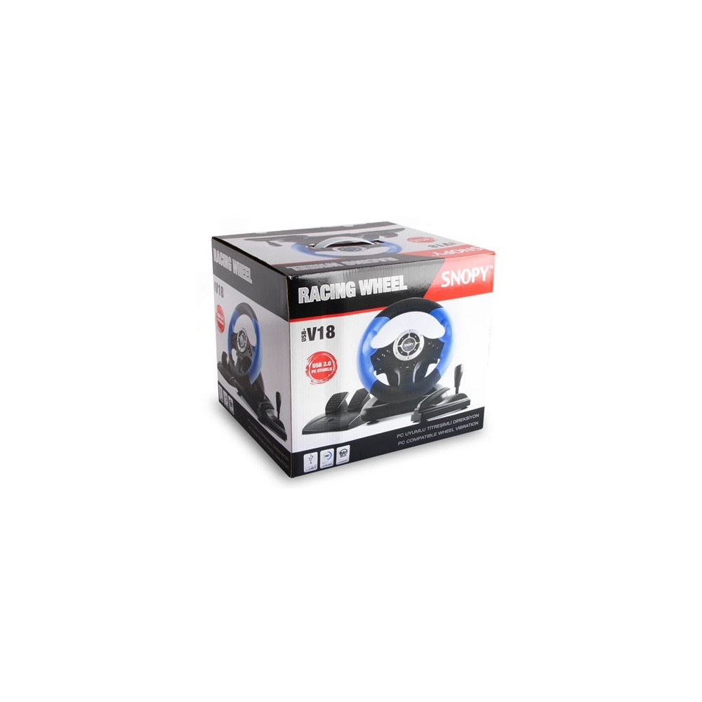 Volant pour Jeux USB Snopy V18 Avec Boite Vitesse / Pour PC