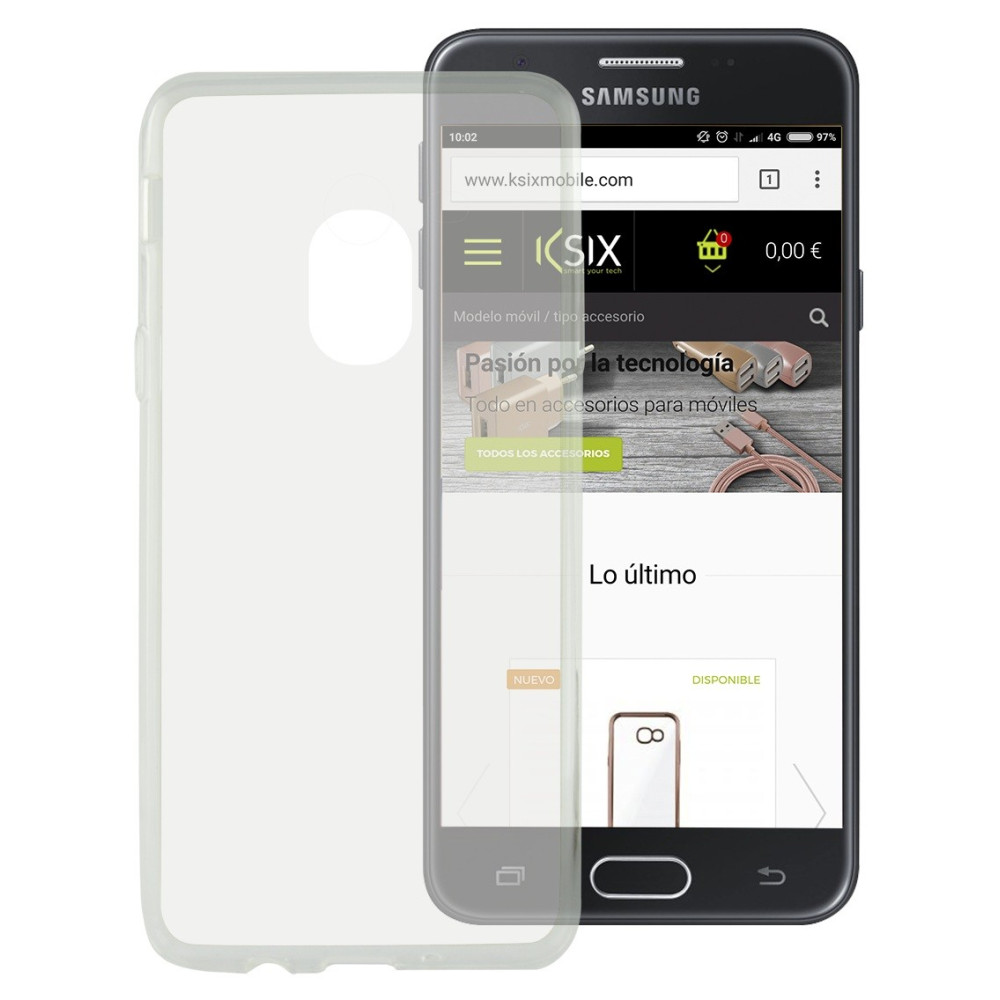 Etui Ksix Flex pour Galaxy J5 2017 / Transparent