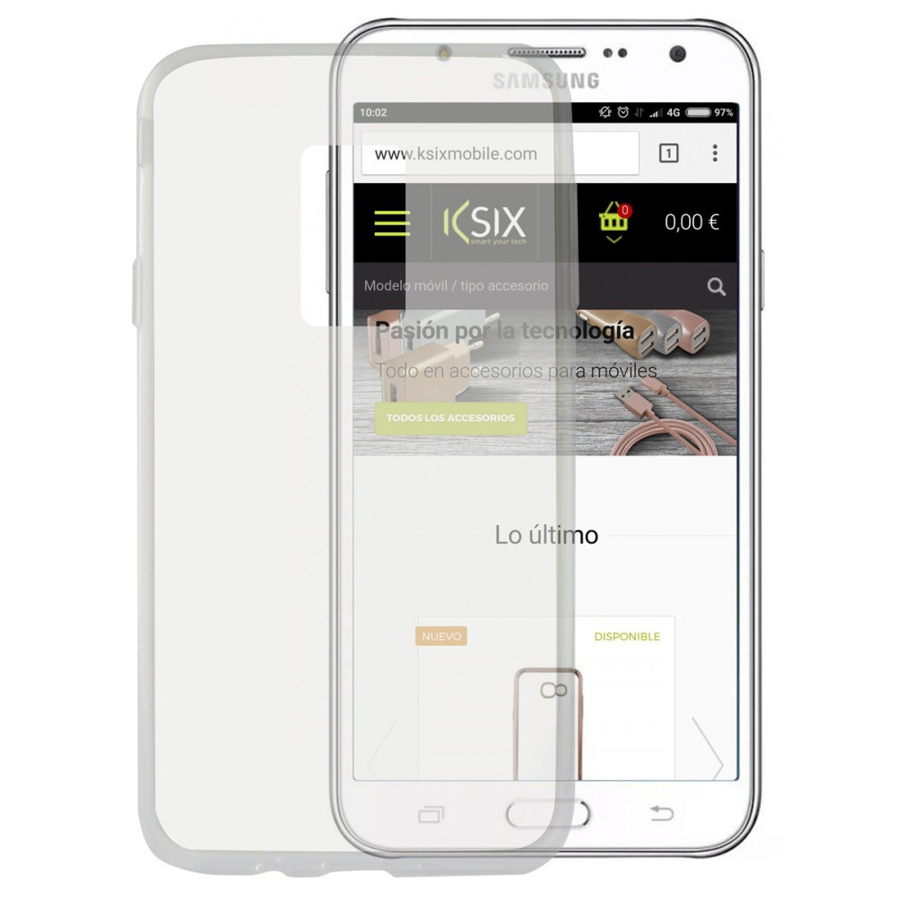 Etui Ksix Flex pour Galaxy J7 2017 / Transparent