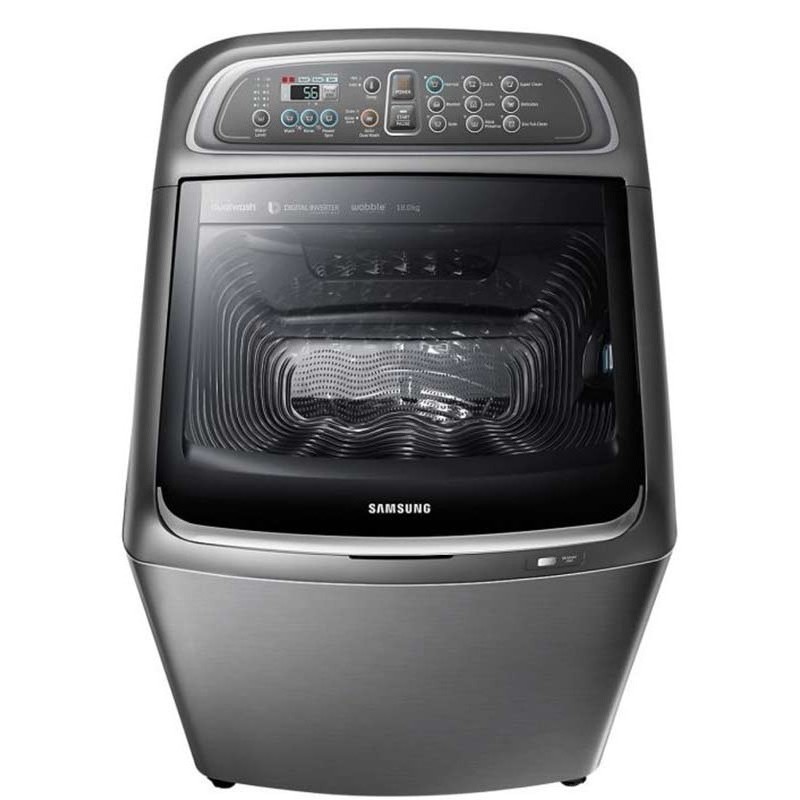 Machine à laver à chargement par le haut Samsung 18 KG / Silver