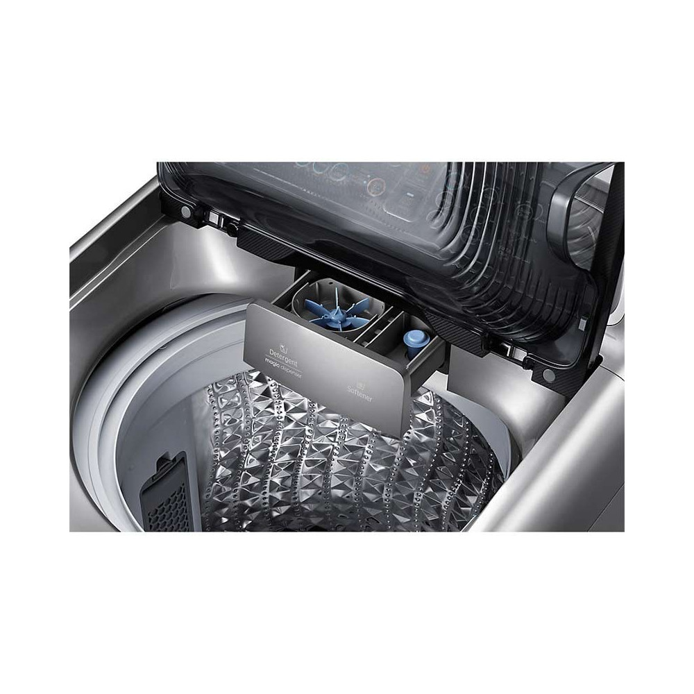 Machine à laver à chargement par le haut Samsung 18 KG / Silver