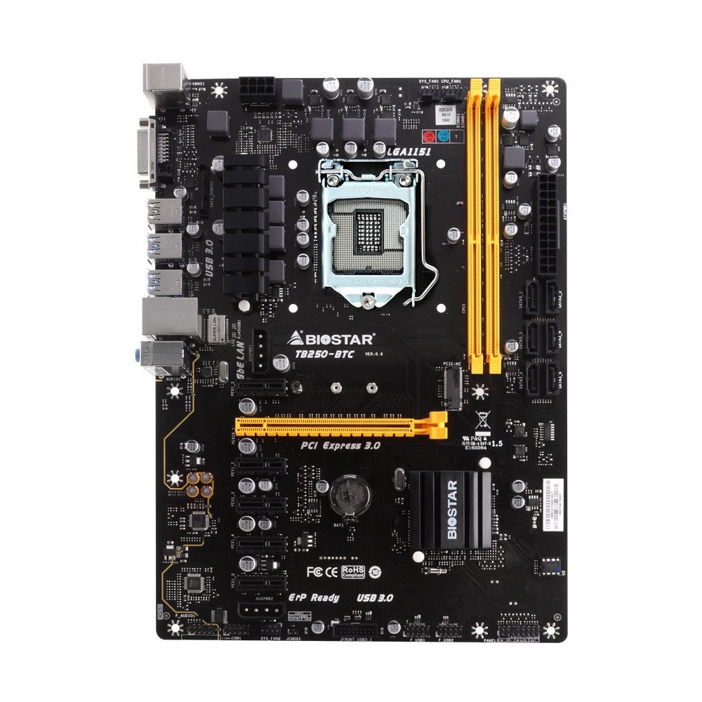 Carte mère Spécial Mining Biostar TB250-BTC
